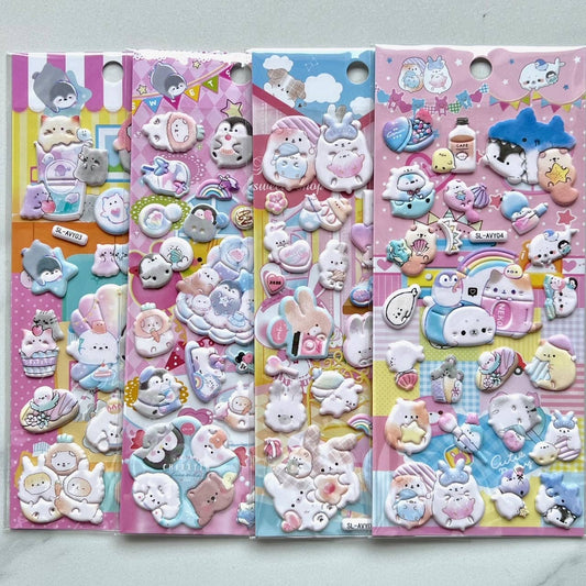 11016 Big Puffy Puffy Assorted Stickers-12