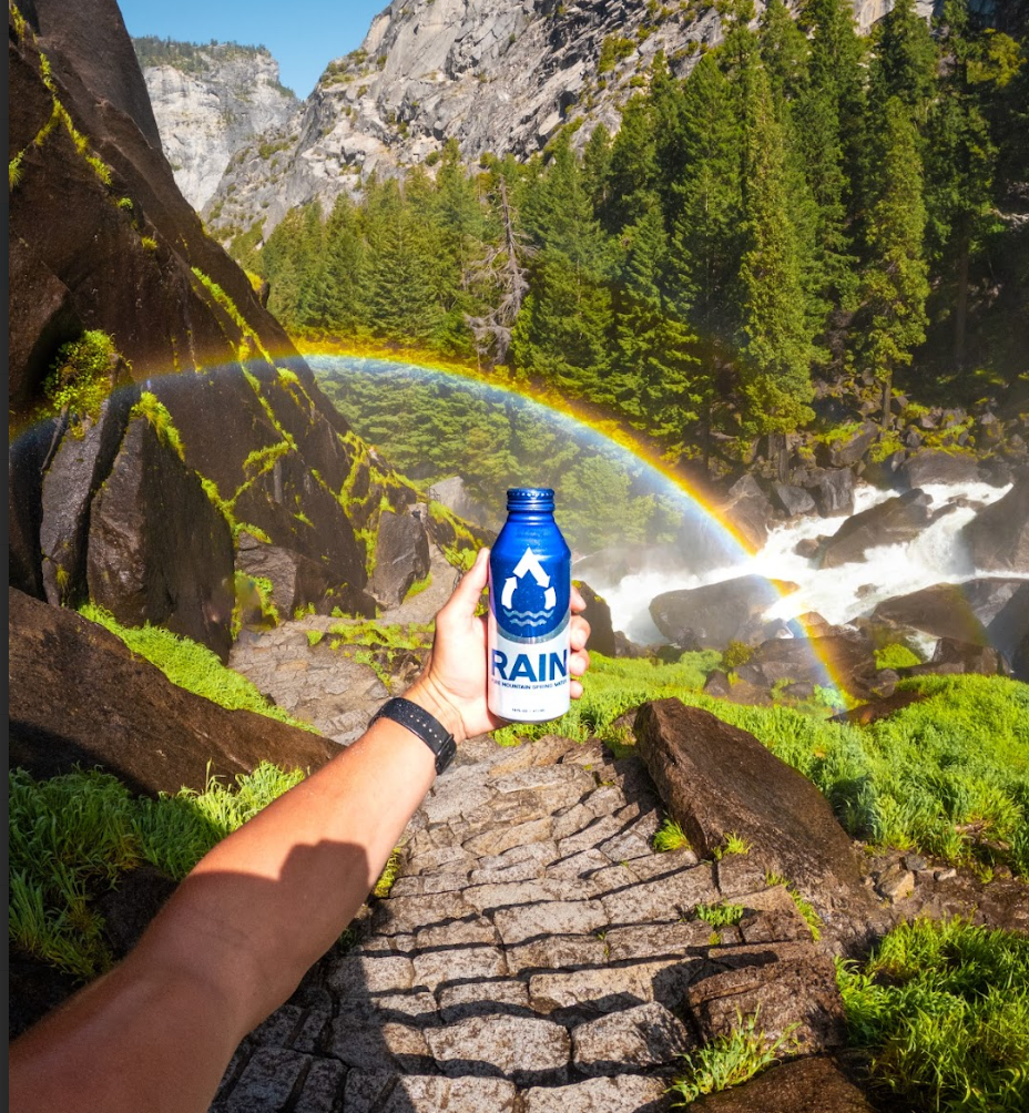 RAIN 16oz Aluminum Bottled Spring Water (24pk)