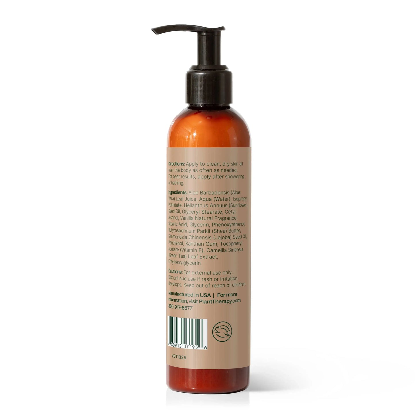 Vanilla Body Lotion with Aloe and Shea 8 oz