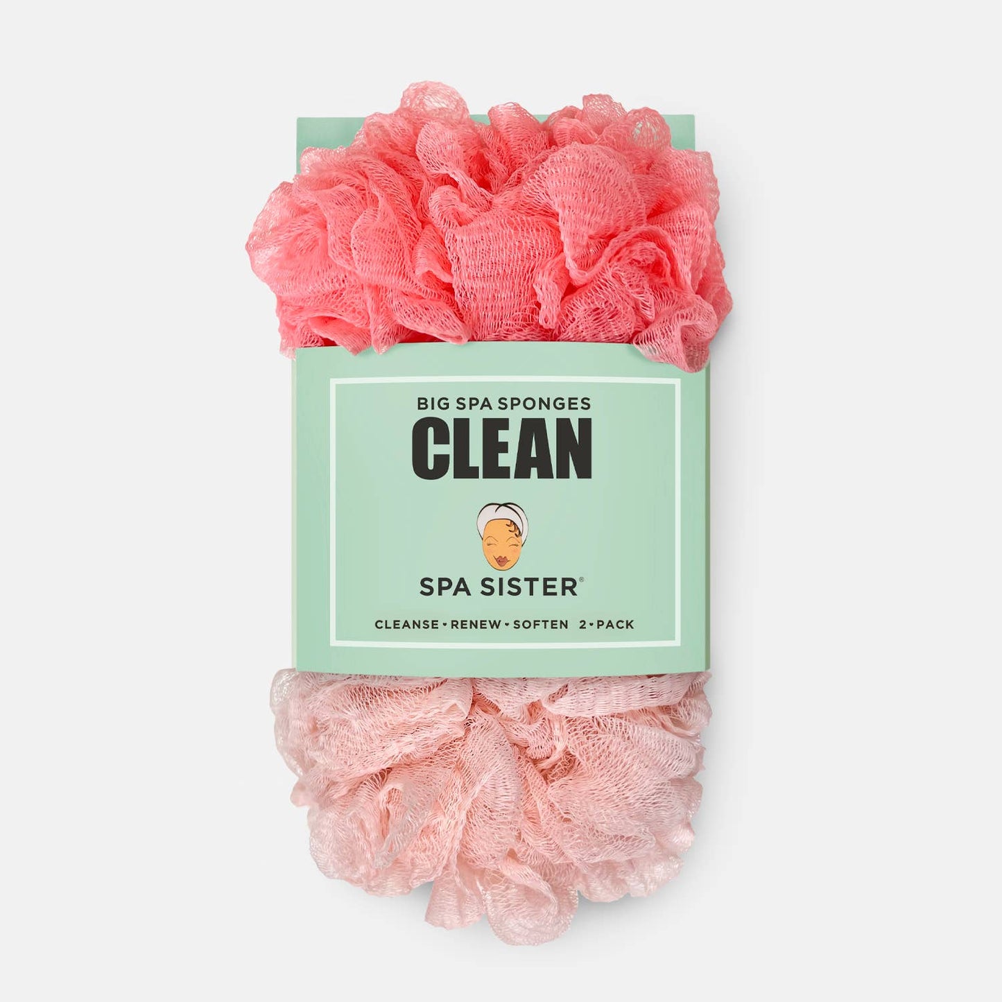 Clean Big Spa Sponges 100g: Green / Marine Mist / 11oz