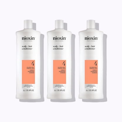 Nioxin System 4 Scalp + Hair Conditioner: 2 Pack / 10.1 fl oz