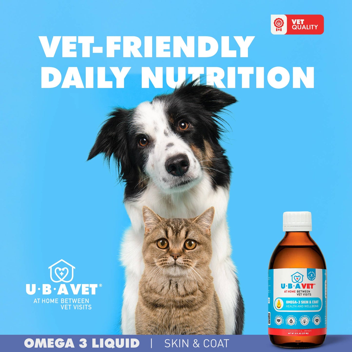 UBAVET Omega-3 Skin & Coat Health & Wellbeing Liquid