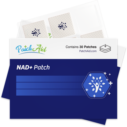 NAD+ Patch - Easy Daily Wellness & Self-Care: 12-Pack with Display Case