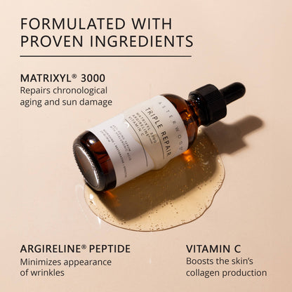 Triple Repair Matrixyl 3000 + Argireline + Vitamin C Serum: 2OZ