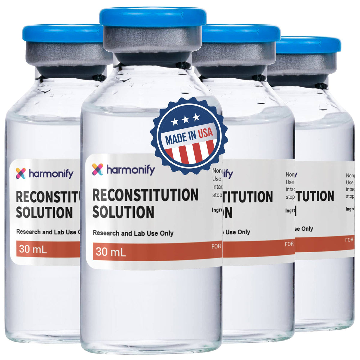 Bacteriostatic Water Reconstitution Solution 4-Pack, 30 ml