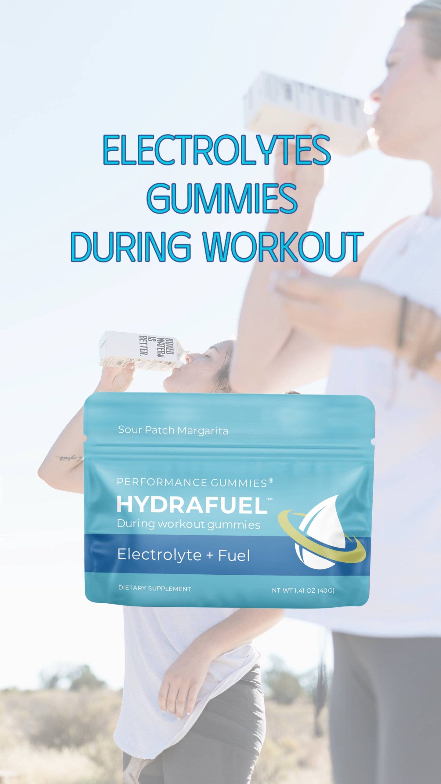 NEW HydraFuel Electroly Gummies 12Pack sour patch margaritas