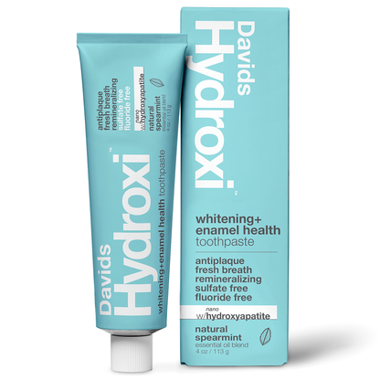 Davids Hydroxi™ whitening+enamel health nano hydroxyapatite premium toothpaste / spearmint: 4 oz single