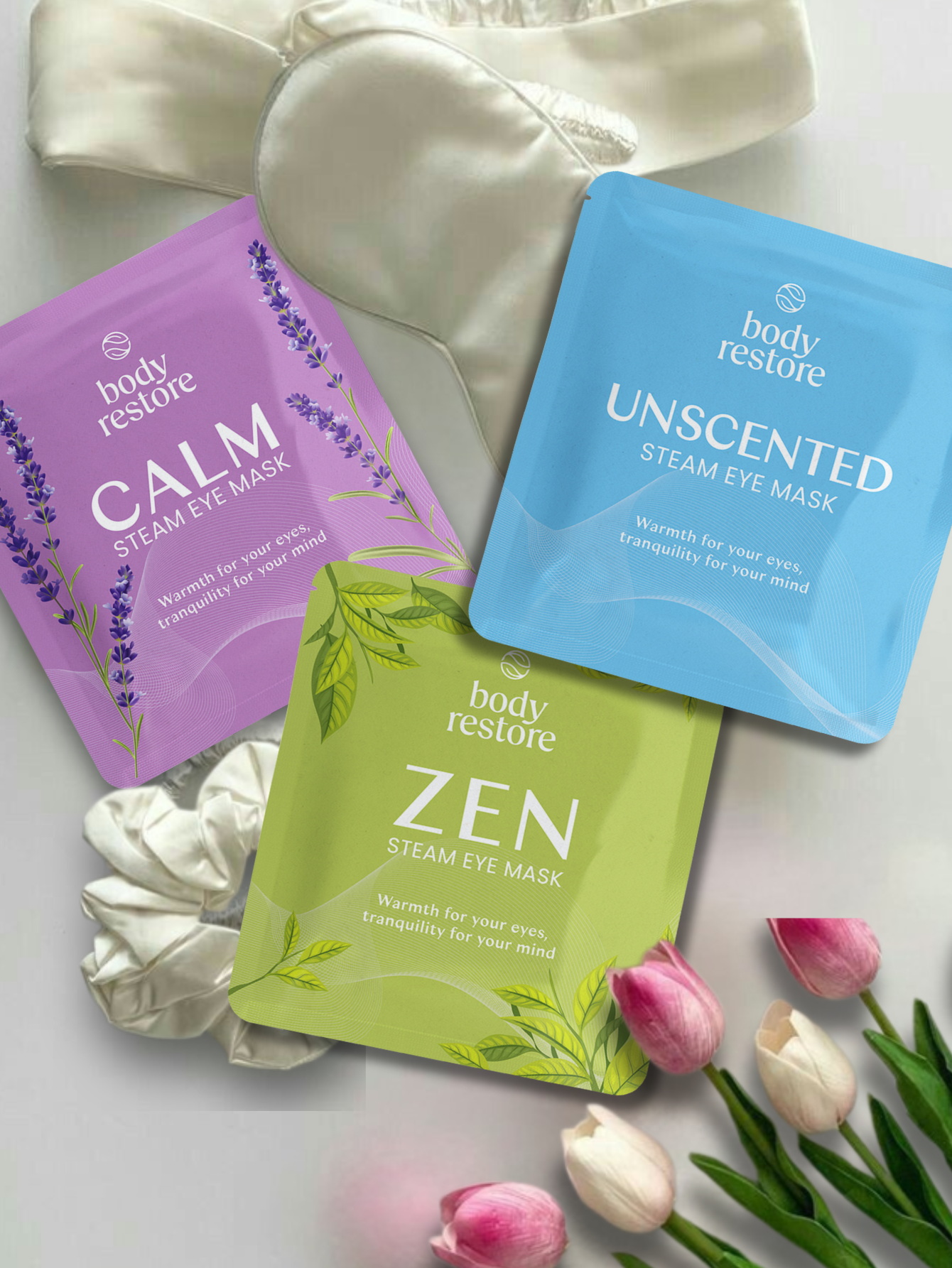 BODY RESTORE Steam Eye Mask Spa Relax Five Packs or Single: SINGLE Green Tea