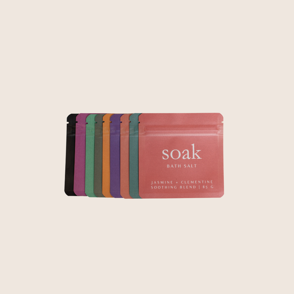 Bath Salt Sample Bags: Geranium rose