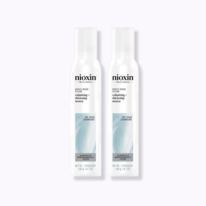 Nioxin Volumizing + Thickening Mousse: 2 Pack