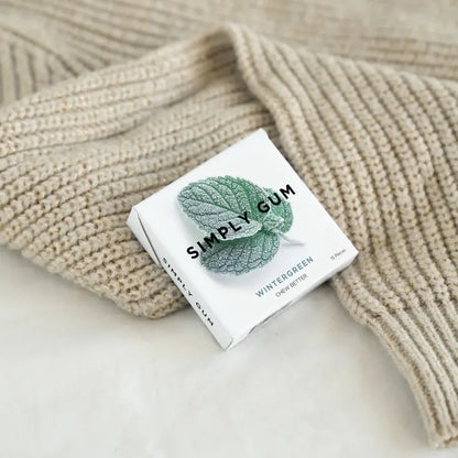 Wintergreen Chewing Gum - Natural + Plastic-Free | 6 Pack