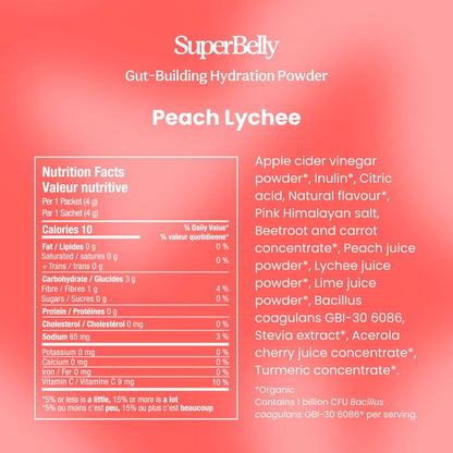 SuperBelly Peach Lychee