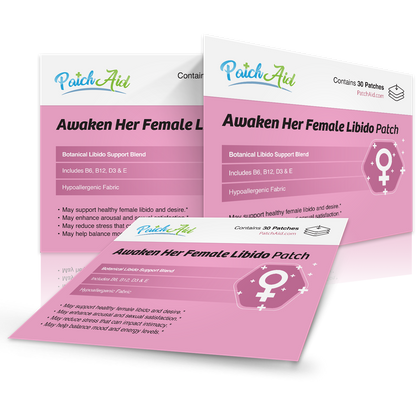 Awaken Her Female Libido Patch - Desire & Energy Support: 12-Pack with Display Case