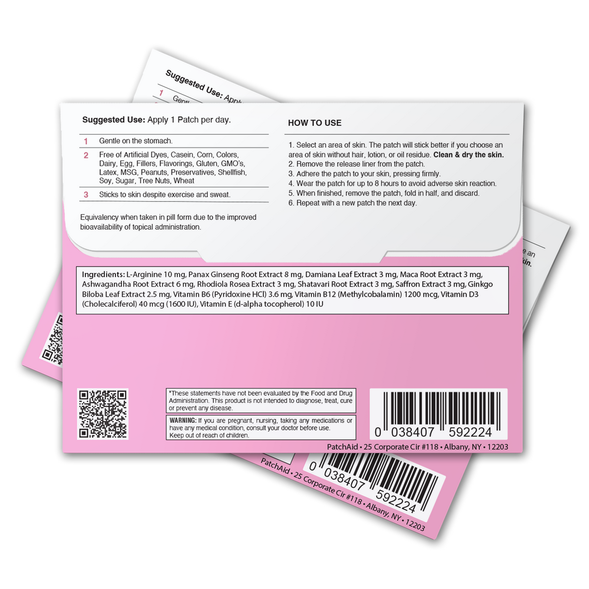 Awaken Her Female Libido Patch - Desire & Energy Support: 12-Pack with Display Case