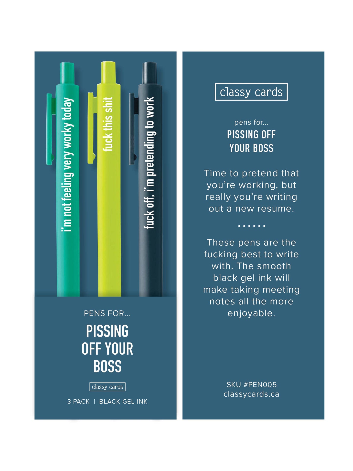 Pissing Off Your Boss Pens