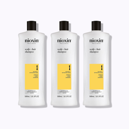 Nioxin System 1 Scalp + Hair Shampoo: 2 Pack / 10.1 fl oz