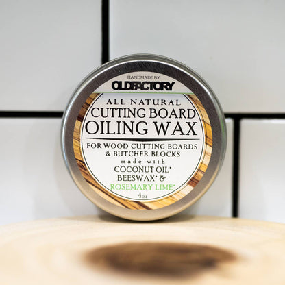 All Natural Cutting Board Oiling Wax 4oz Tin: Chef's Blend
