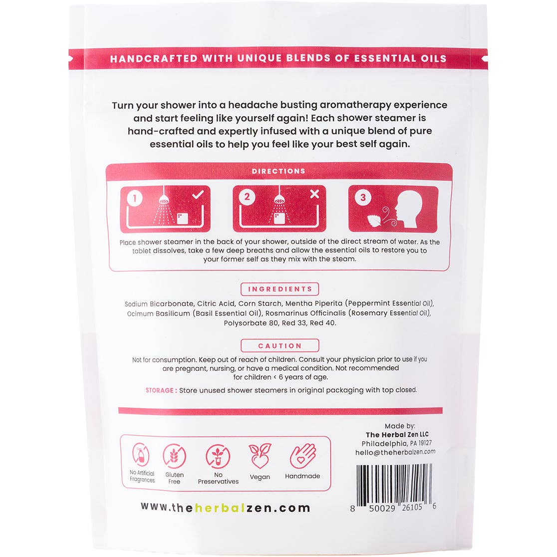 Head Hug Shower Steamers – Tension Relief Aromatherapy: Original