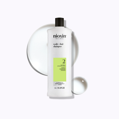 Nioxin System 2 Scalp + Hair Shampoo: 2 Pack / 10.1 fl oz