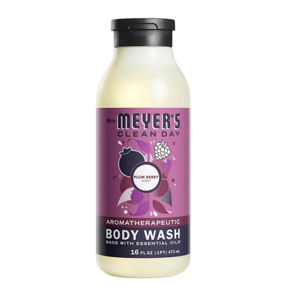 Mrs. Meyer's Clean Day Body Wash, Plum Berry, 16 Oz