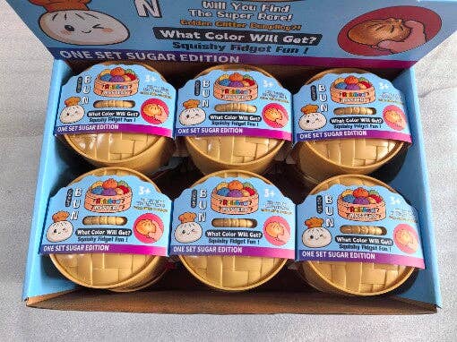Dumpling Shape Squishy Soft Slow Rising Stress Relief Toy: Colorful Dumpling Squishy / Approx. 3.54" Diameter