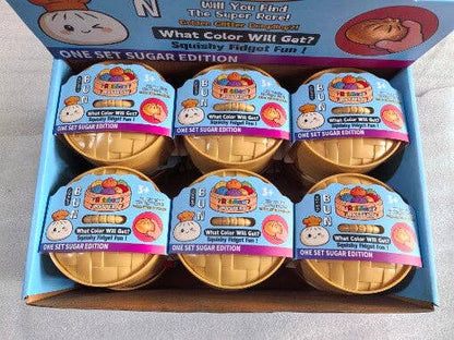Dumpling Shape Squishy Soft Slow Rising Stress Relief Toy: Colorful Dumpling Squishy / Approx. 3.54" Diameter