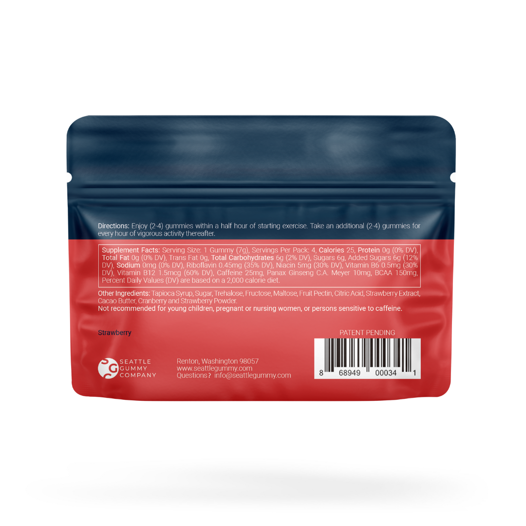 Pre Workout Gummies & Energy Supplements (12-Pack) Power Up