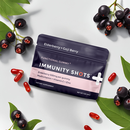 Immunity Shots Elderberry Goji Berry Multivitamin 12-Pack