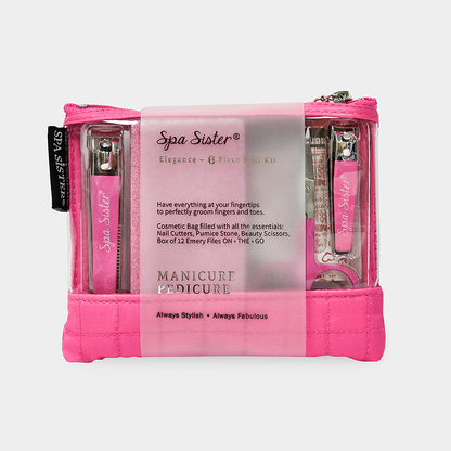 Elegance 6-piece Nail Set: Blue