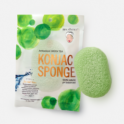 Konjac Sponge - Bag: Pure White