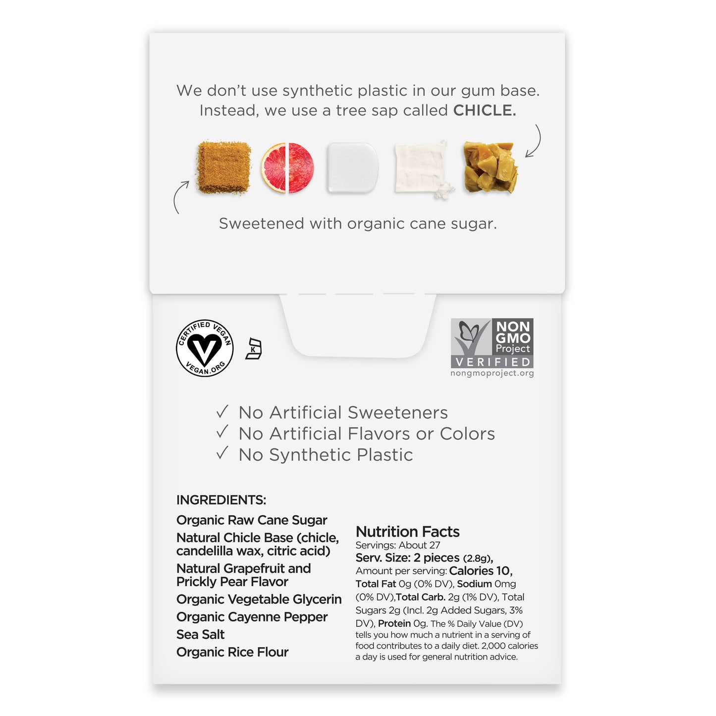 Cleanse Chewing Gum 55ct - Natural + Plastic-Free | 6 Pk