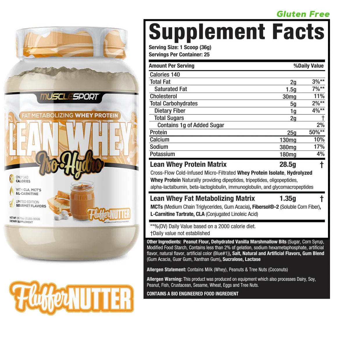 Lean Whey® Iso Hydro Gourmet Protein 2lb - Limited Edition: Crispy Cookie