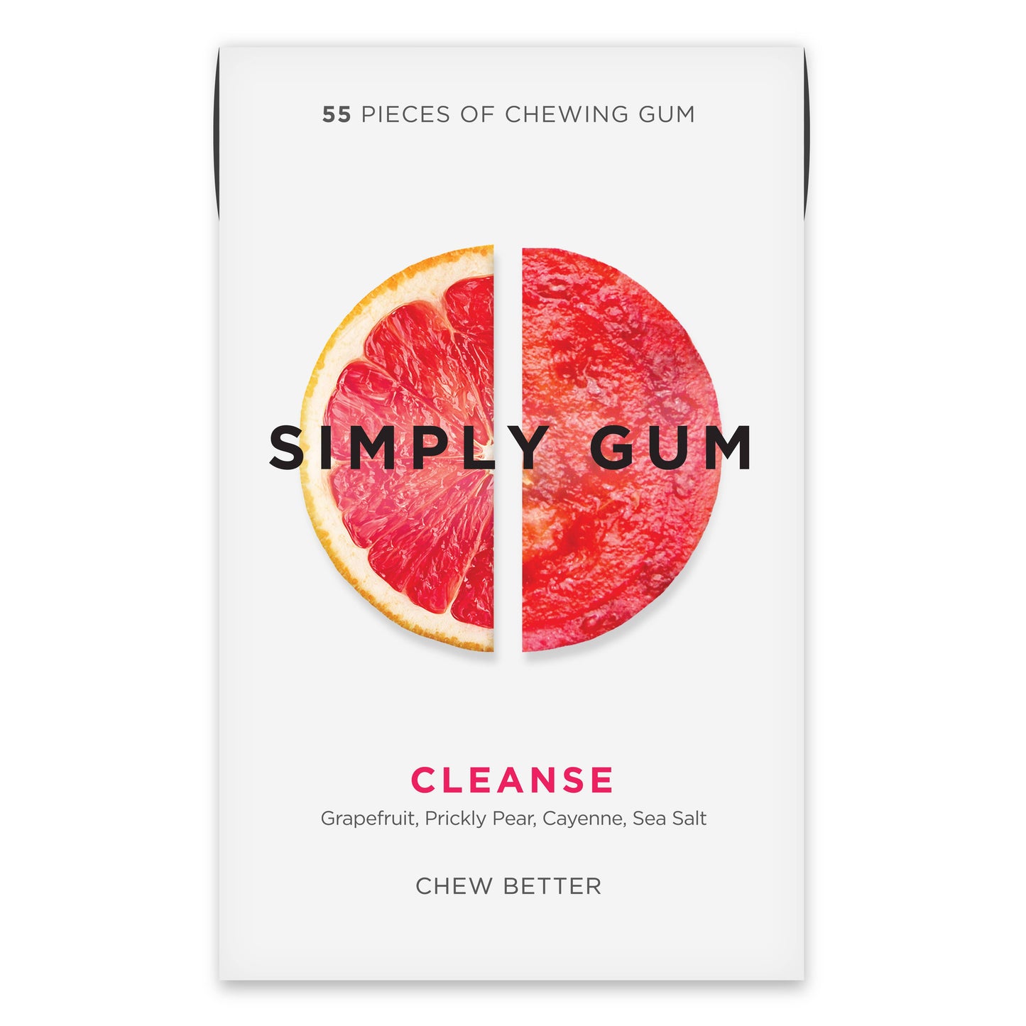Cleanse Chewing Gum 55ct - Natural + Plastic-Free | 6 Pk