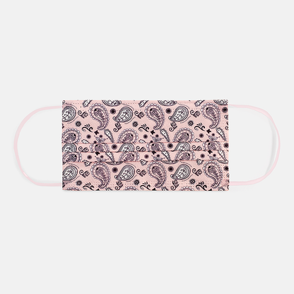 Paisley Face Masks 20pk 3ply Disposable, Non-medical