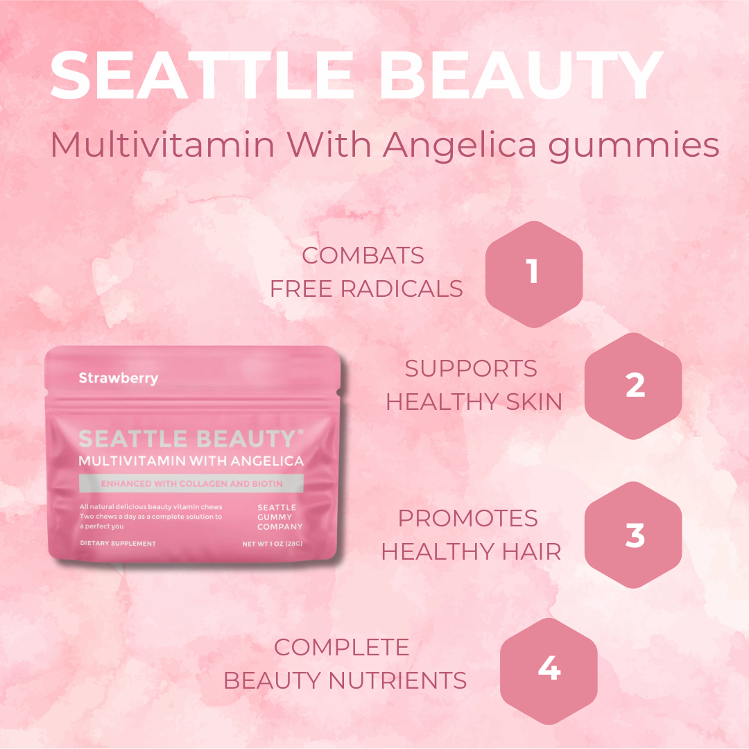 Beauty Gummy Multivitamin with Angelica |12-pack,Strawberry