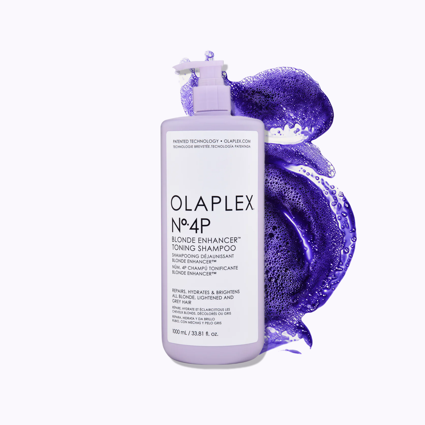OLAPLEX No. 4P Blonde Enhancer Toning Shampoo: 8.5 fl oz / 250 ml