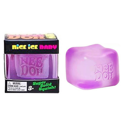 Nice Cube Jellyfish Squishy Sensory Stress Relief Toys in Box Squeeze Fidget Toy: Purple cube / 1 pc