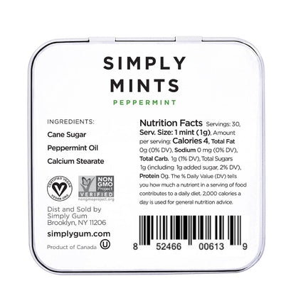 Simply Mints - Peppermint | Pack of Six