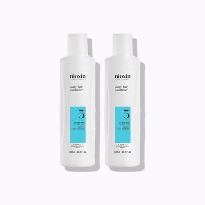 Nioxin System 3 Scalp + Hair Conditioner: 2 Pack / 10.1 fl oz