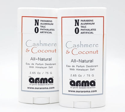 Our Aroma Cashmere & Coconut 2.65 oz All-Natural Deodorant: Cashmere & Coconut / 2.65 Fl oz