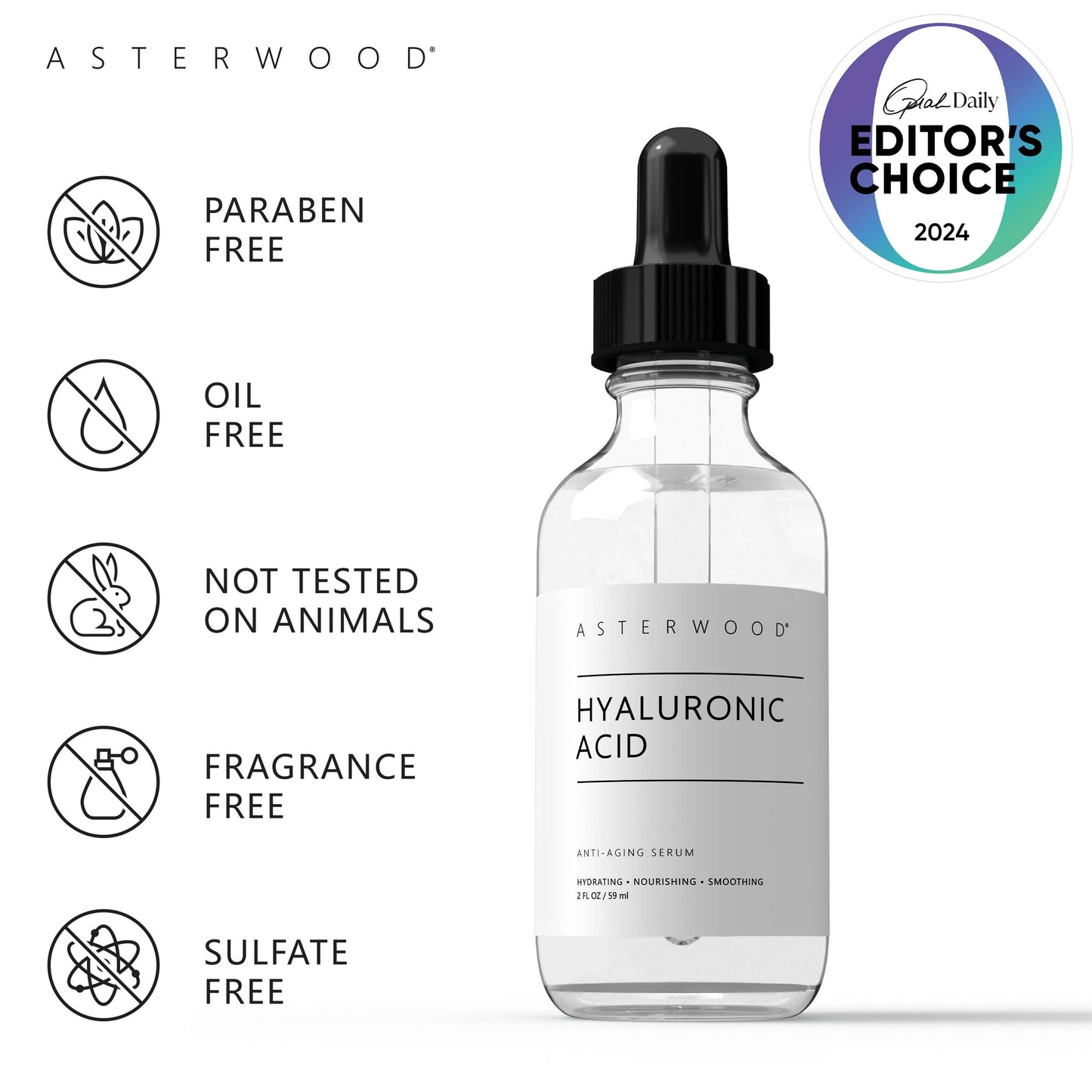 Hyaluronic Acid Serum: 2OZ