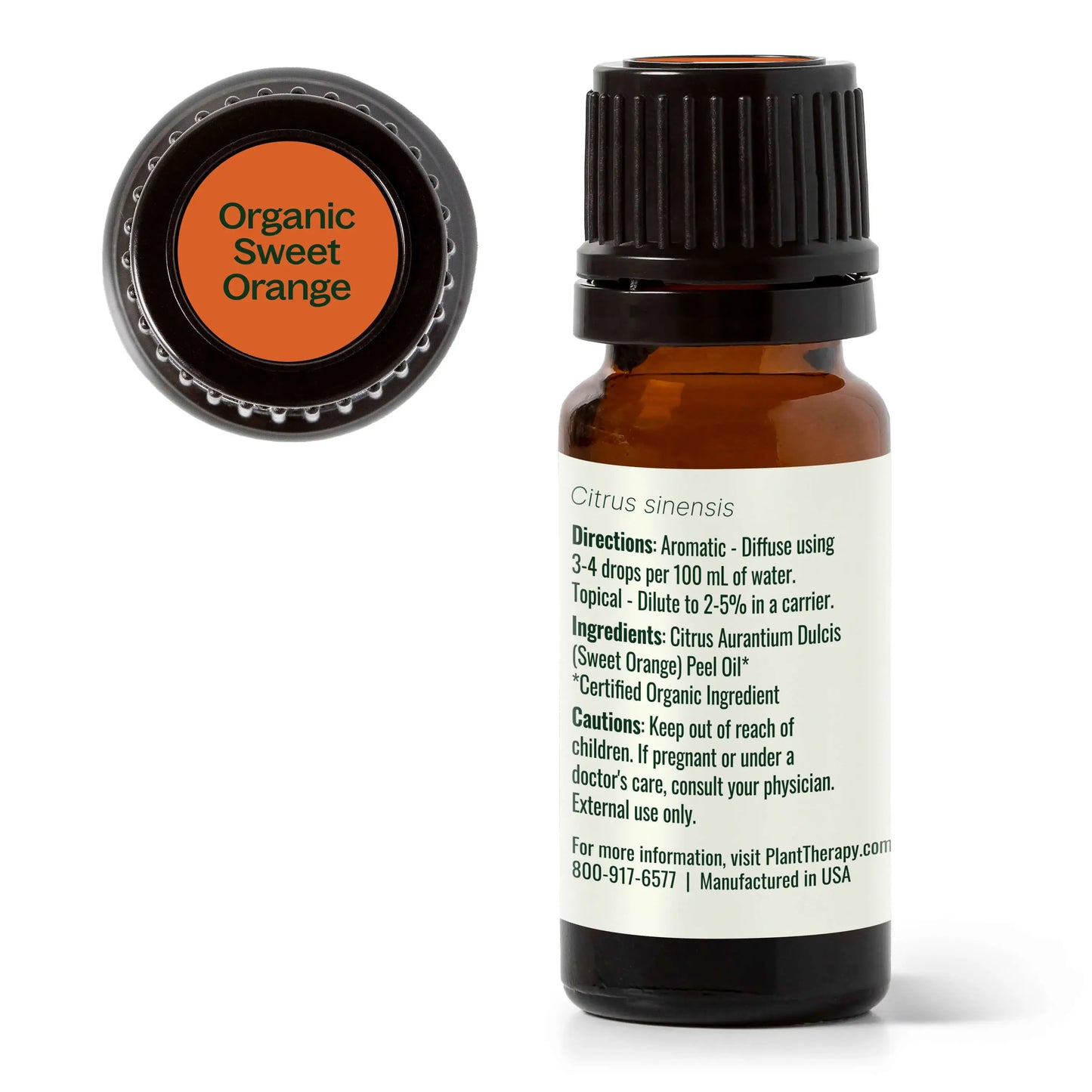 Organic Sweet Orange Essential Oil 10 mL