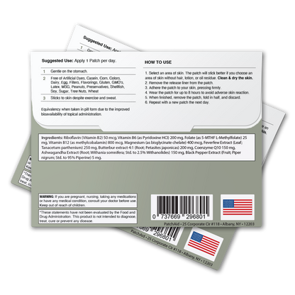 Migraine Relief Patch - Headache Relief & Relaxation Support: 1-Pack