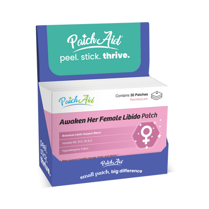 Awaken Her Female Libido Patch - Desire & Energy Support: 12-Pack with Display Case