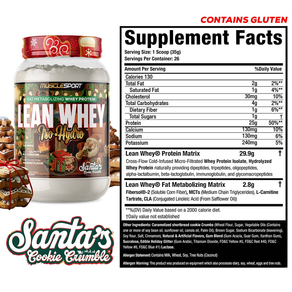 Lean Whey® Iso Hydro Gourmet Protein 2lb - Limited Edition: Crispy Cookie