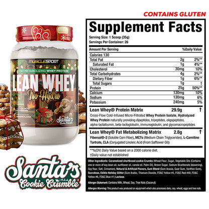 Lean Whey® Iso Hydro Gourmet Protein 2lb - Limited Edition: Crispy Cookie