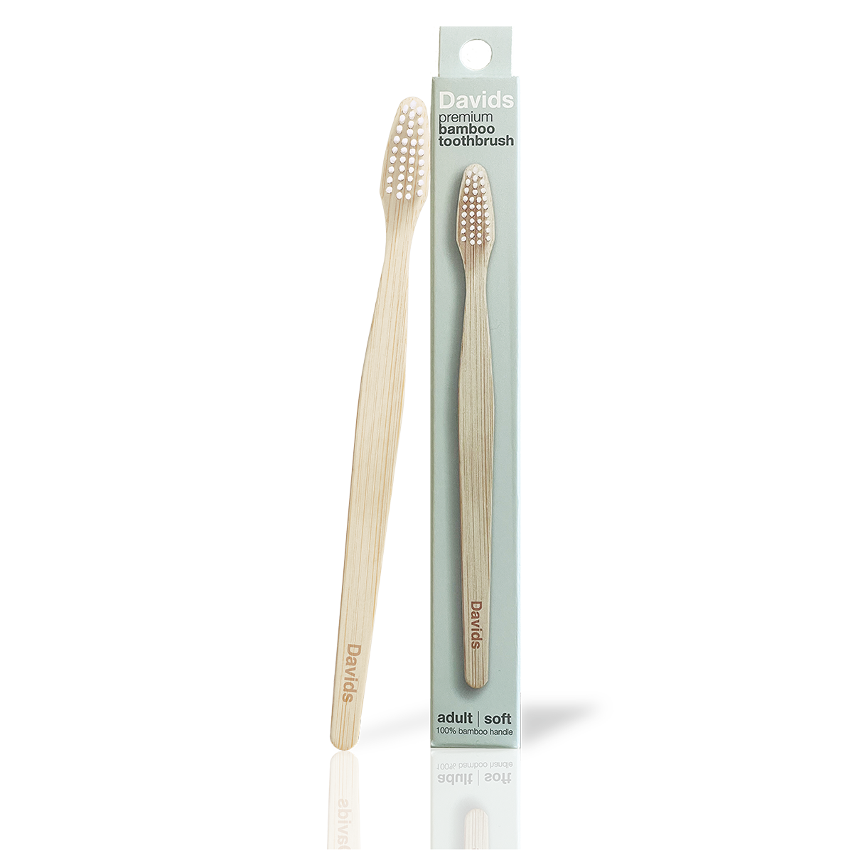 Davids premium bamboo toothbrush | adult soft | single