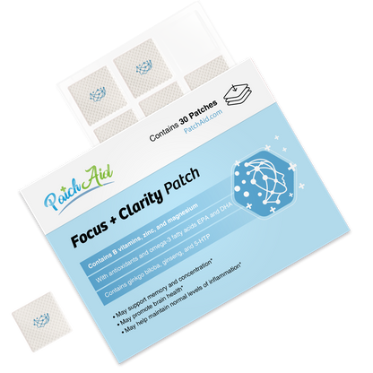 Focus and Clarity Patch - Cognitive & Memory Function: 12-Pack with Display Case