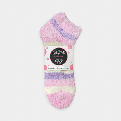 Gal Pal Moisture Essential Treatment Socks: Blue / Dots