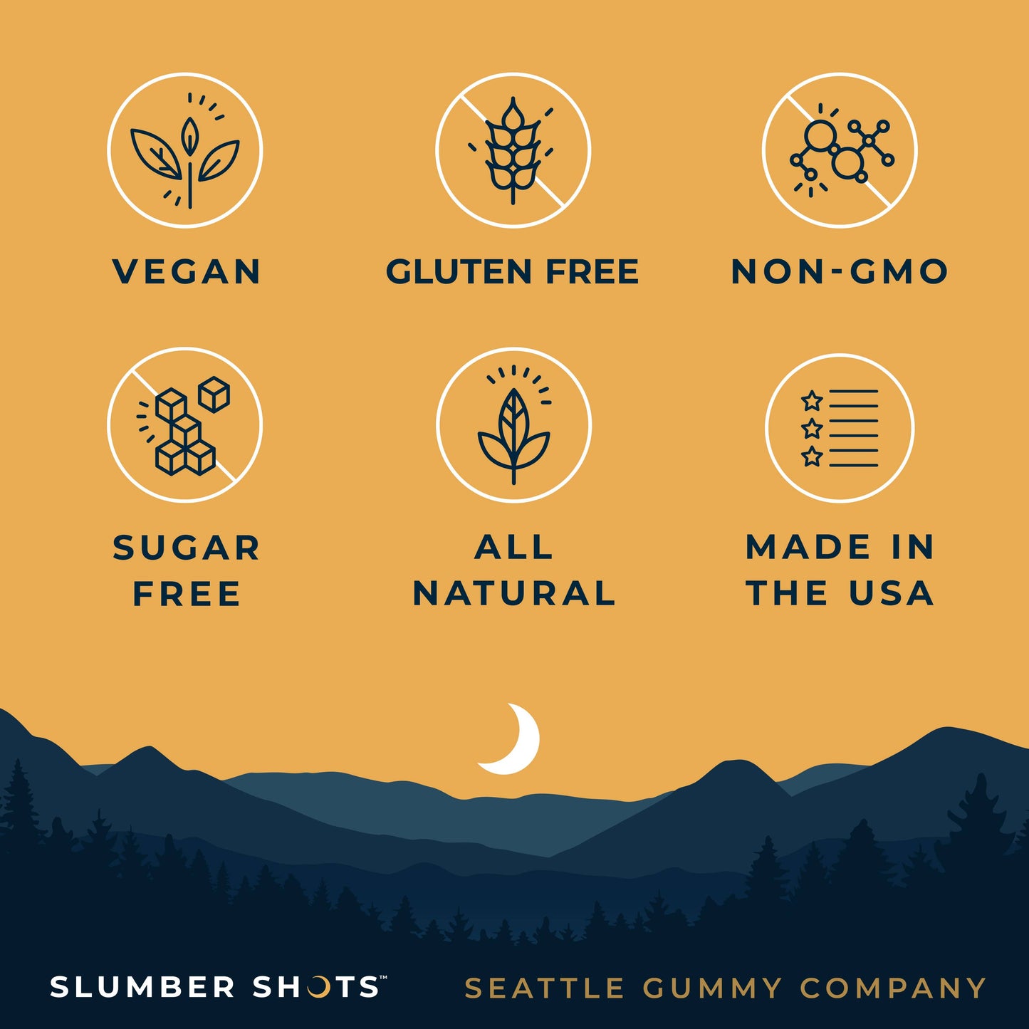 Slumber Shots Sleep Aid SUGAR FREE 48-Serving | 12-Pack